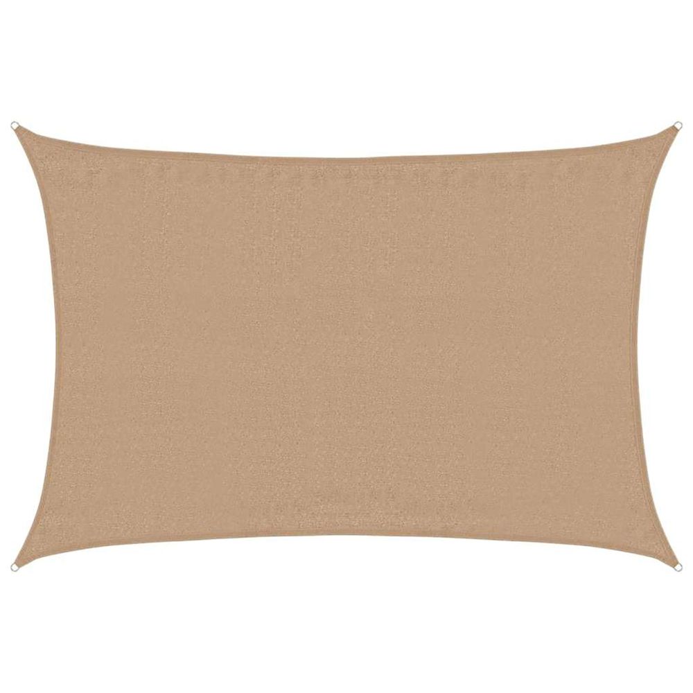Voile d'ombrage 160 g/m² taupe 4x6 m pehd