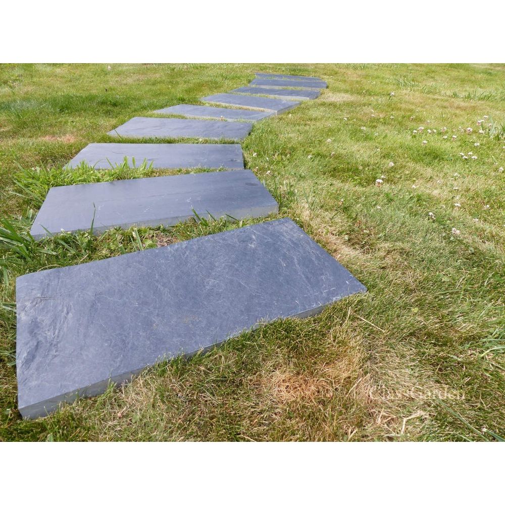 Pas japonais ardoise rect 50x25 - pack de 10 pièces
