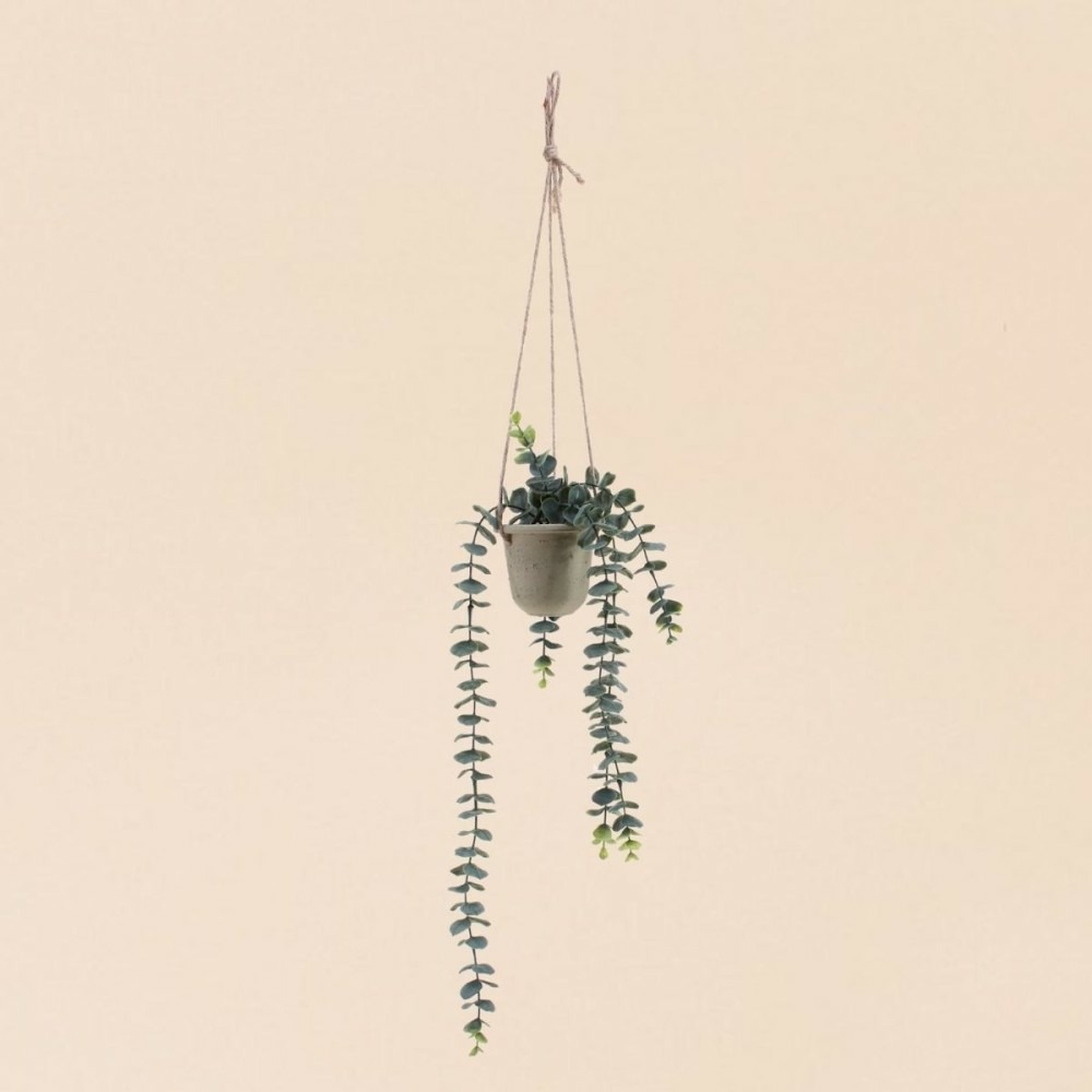 Plante artificielle tombante pot en papier maché 68cm