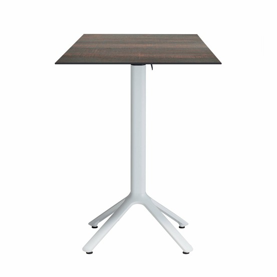 Restootab - table haute pliable nemo blanche pour extérieur industriel 60x60