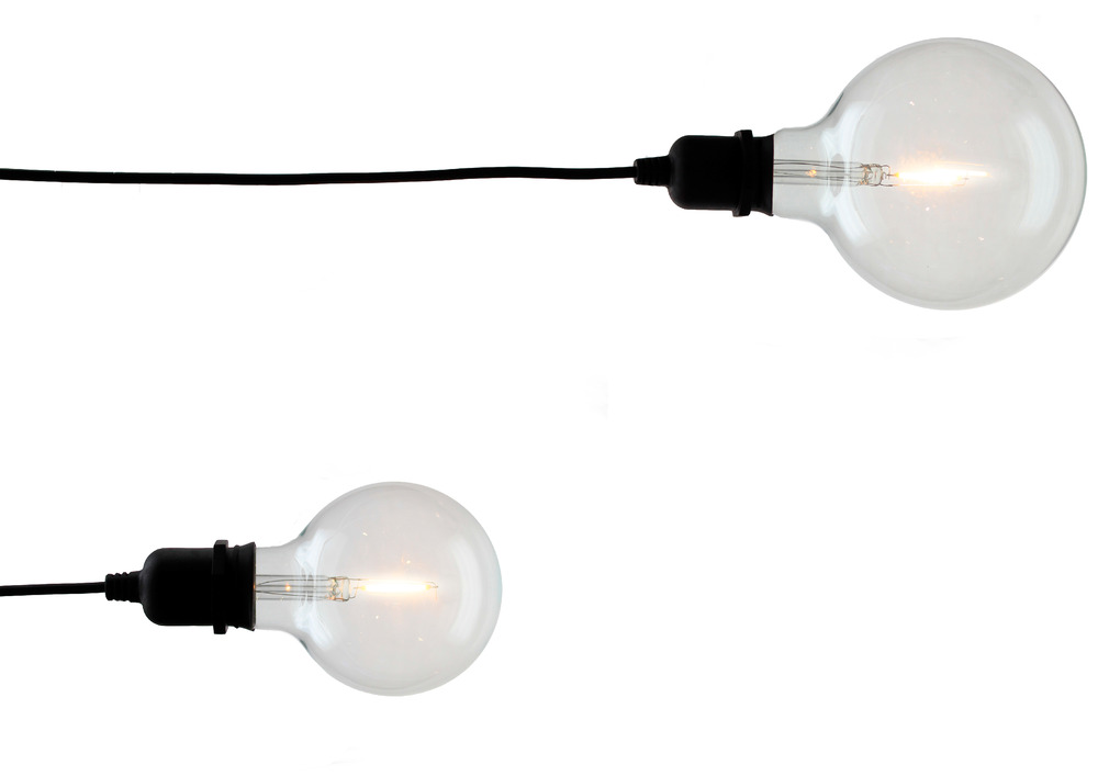 Guirlande guinguette led 8 ampoules suspension