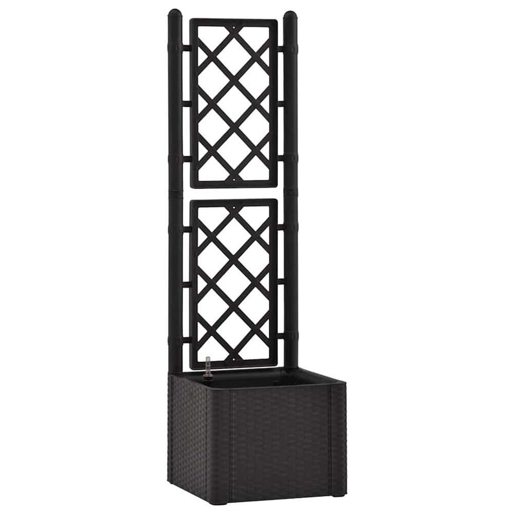 Lit surélevé de jardin treillis système d'arrosage anthracite