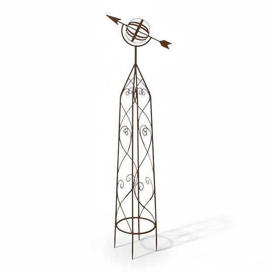 Support plantes fer globe 40x23x137cm