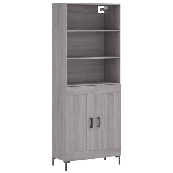 Buffet bahut commode armoire meuble de rangement organisateur cuisine salle de séjour salon haut sonoma 69,5 x 34 x 180 cm bo