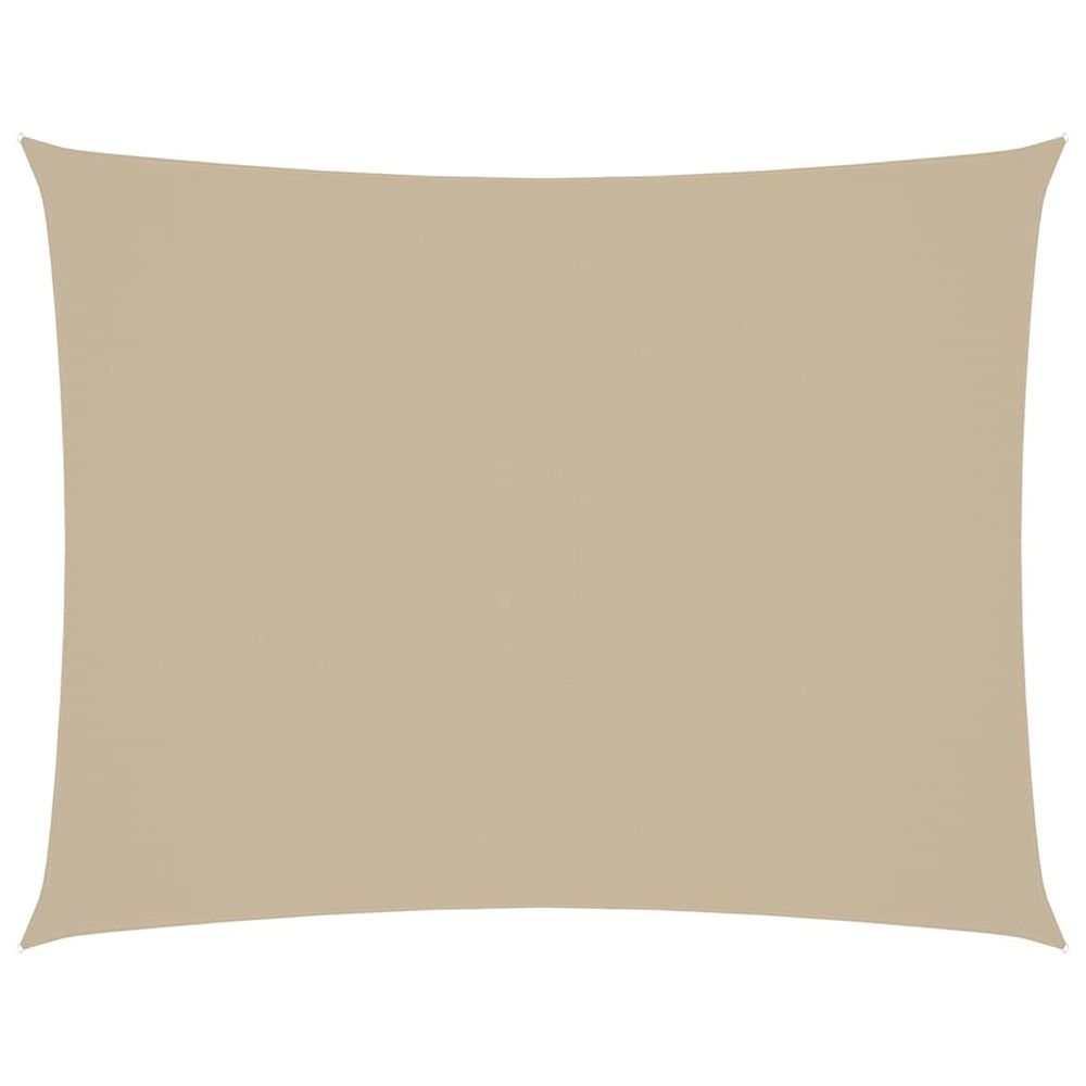 Voile de parasol tissu oxford rectangulaire 3x4,5 m beige