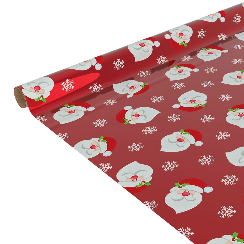 Papier cadeau métallisé imprimé 200x70cm assorti