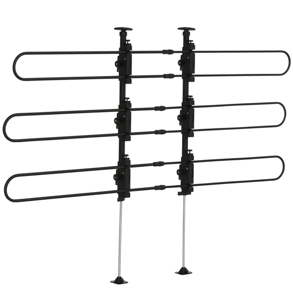 Grille de séparation voiture universelle acier pour chien protection coffre réglable 89-150x76-124cm noir