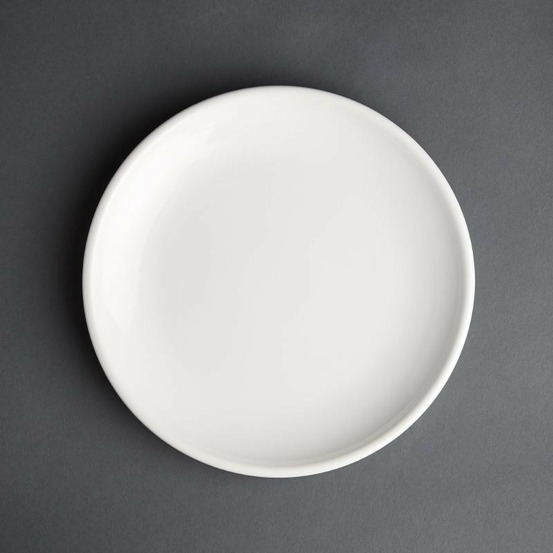 Assiette plate blanche café 205mm lot de 12 olympia