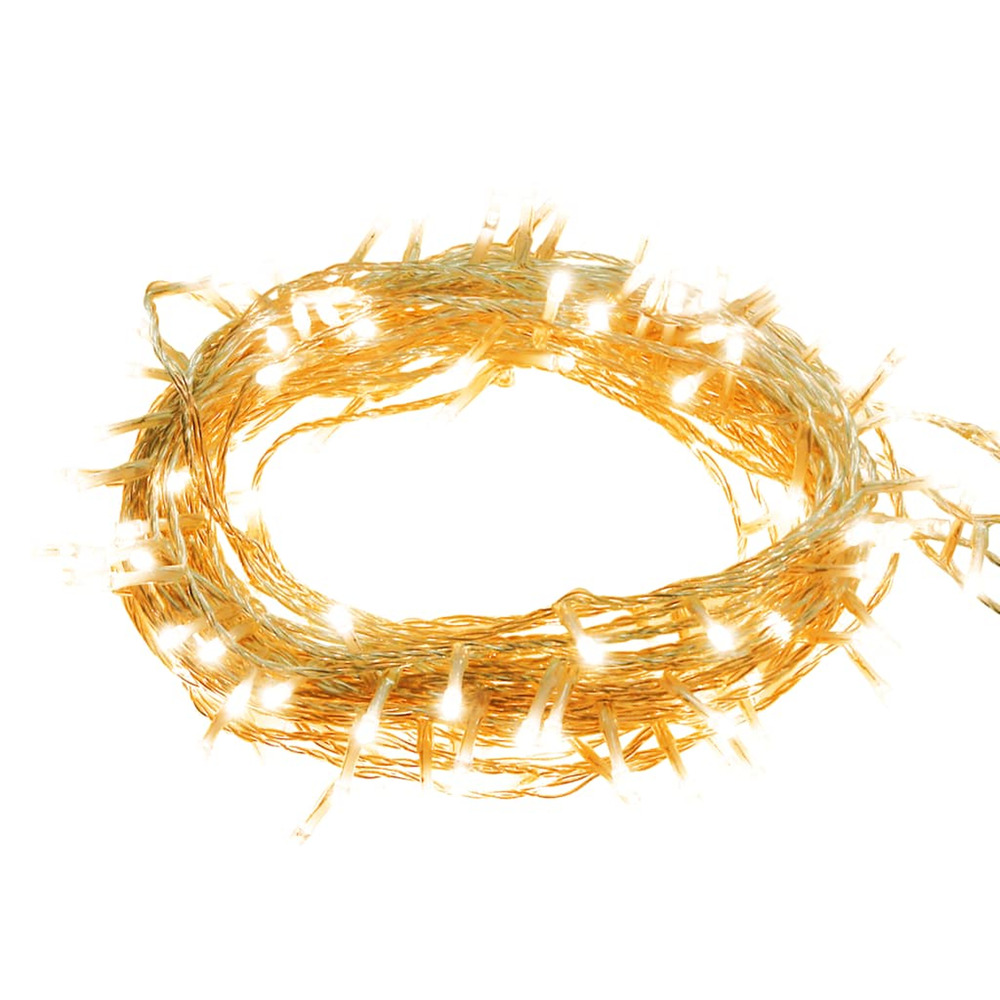 Guirlande led avec 1000 led blanc chaud 100 m pvc