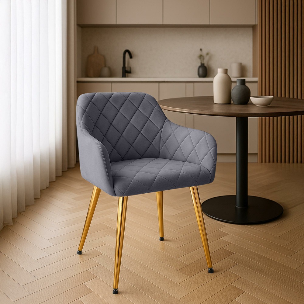 Chaise de salle à manger monett velours g