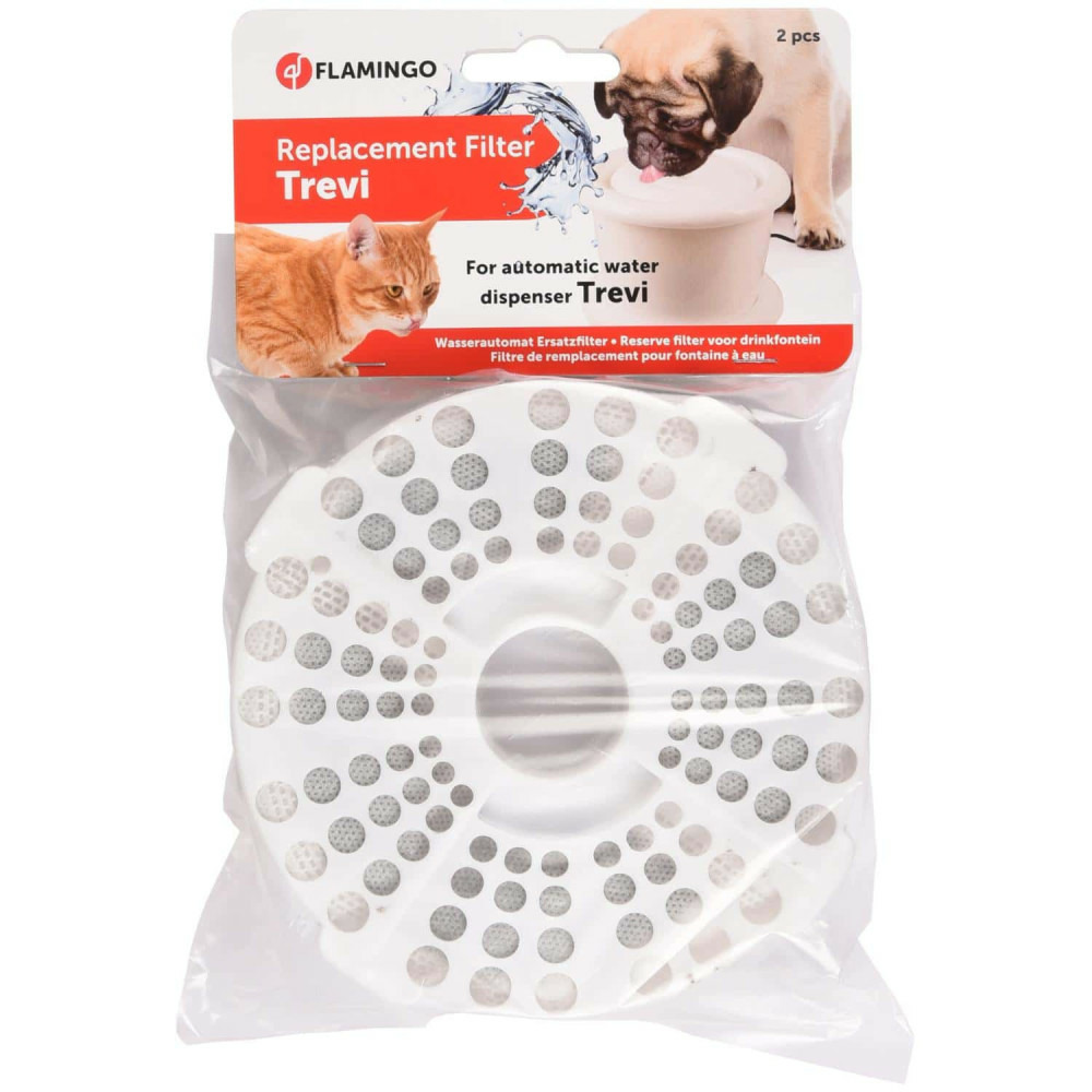 Filtre pour fontaine a eau, trevi 3l, lot de 2 filtres.