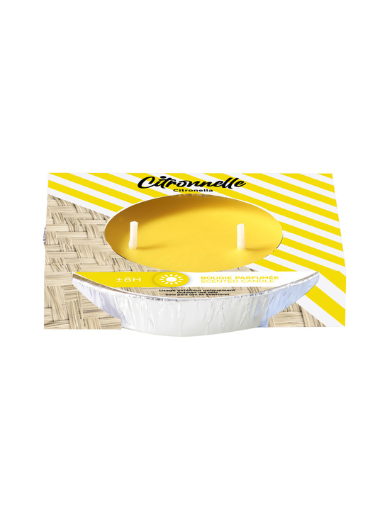 Bougie parfumée citronnelle 2 mèches - devineau