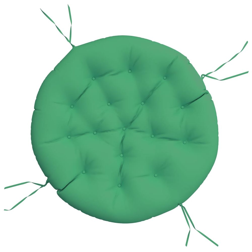 Coussin rond vert ø 100 x11 cm tissu oxford