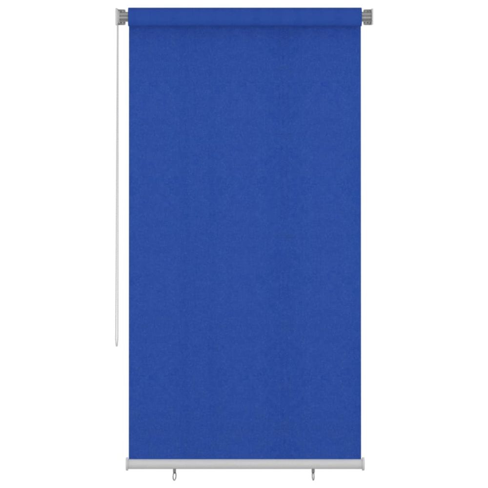 Store roulant d'extérieur 120x230 cm bleu pehd