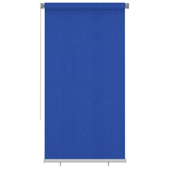 Store roulant d'extérieur 120x230 cm bleu pehd