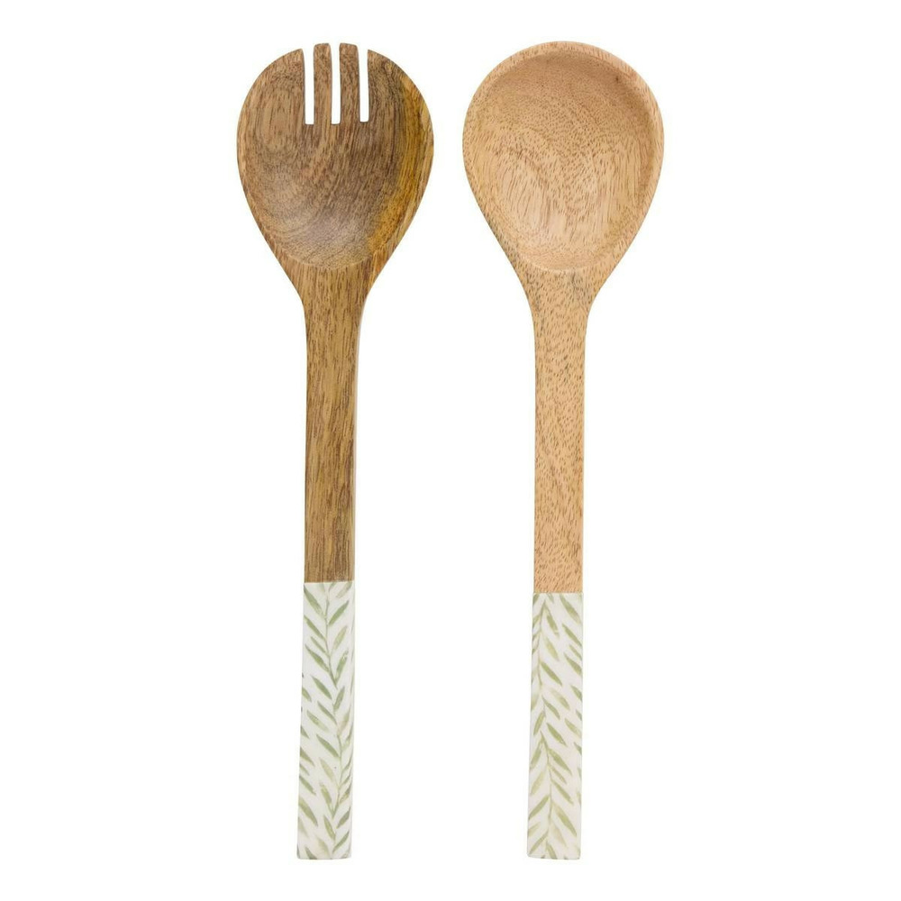 Lot de 2 couverts à salade en bois 