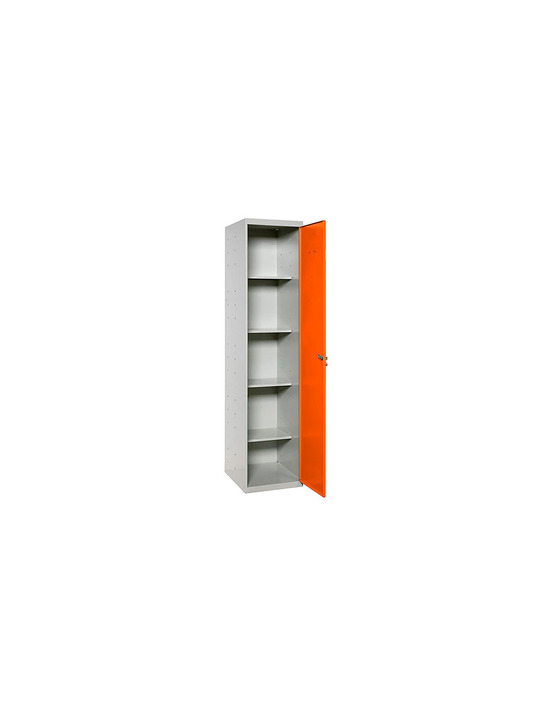 Casier-armoire simonlocker prof.dism.cleaning 180x40x40 1/4 gr/oran gris/orange 1800x400x400 - simonrack