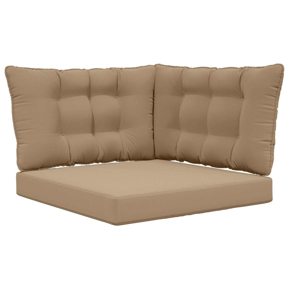 Coussin de canapé d'extérieur polyester taupe 68,5 x 68,5 cm