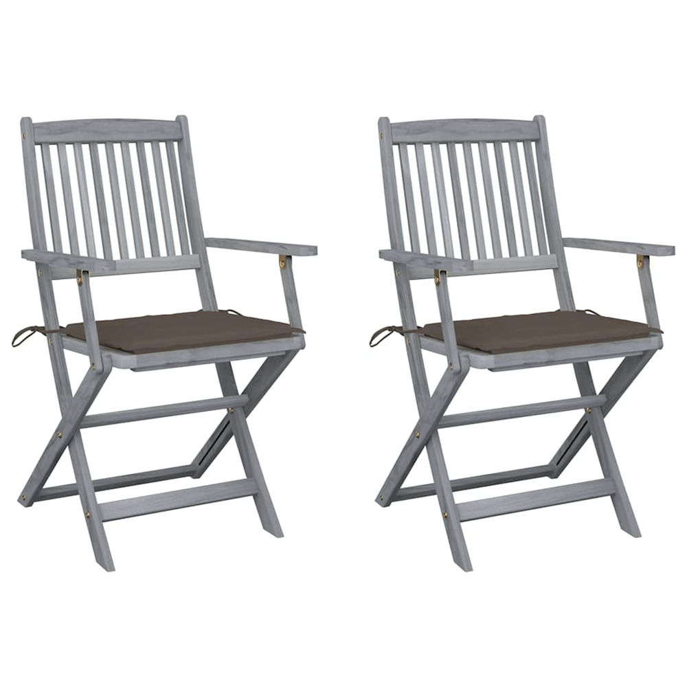 Chaises pliables d'extÃ©rieur 2 pcs