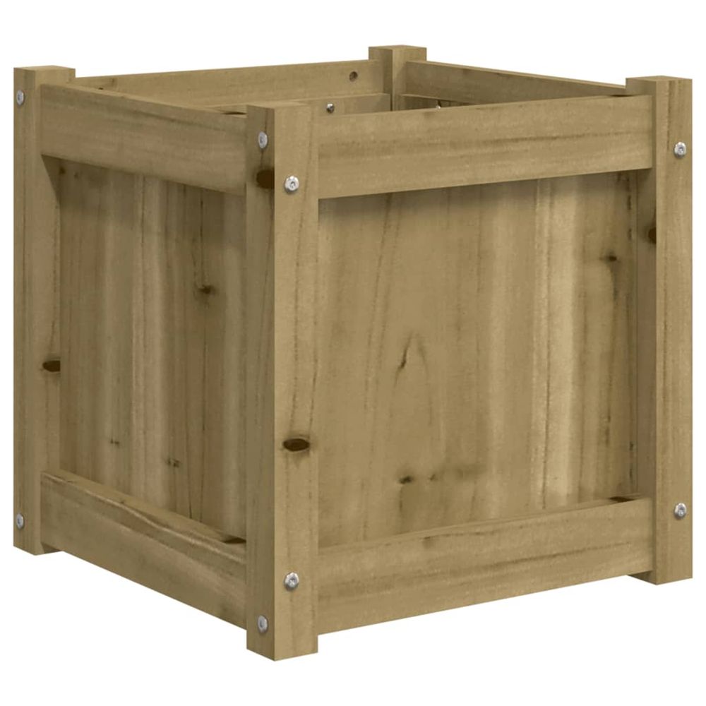 Jardinière d'extérieur 40x40x40 cm bois de pin imprégné