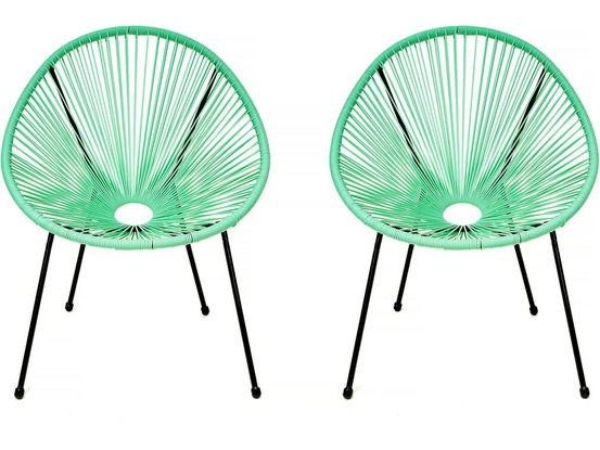 Lot de 2 fauteuils de jardin
