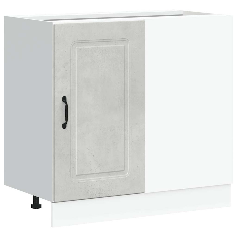 Armoire de cuisine kalmar gris béton bois d'ingénierie