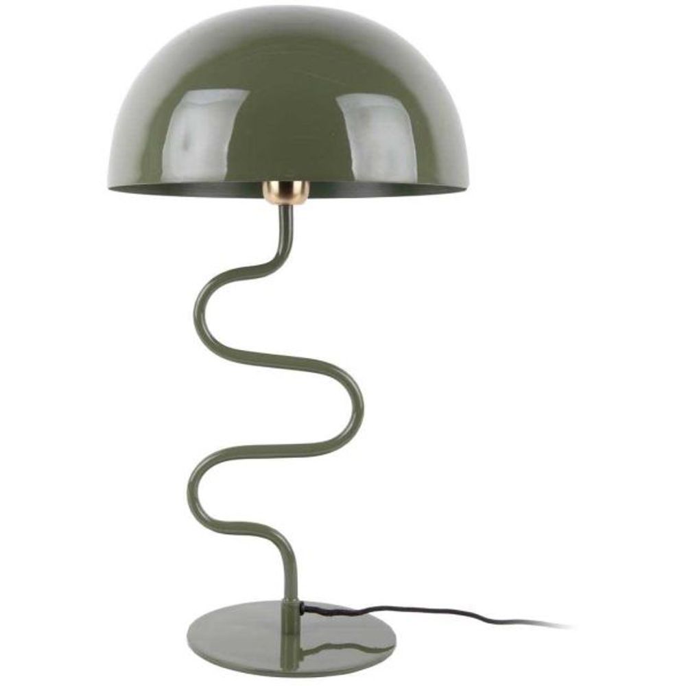 Lampe à poser en métal twist vert jungle