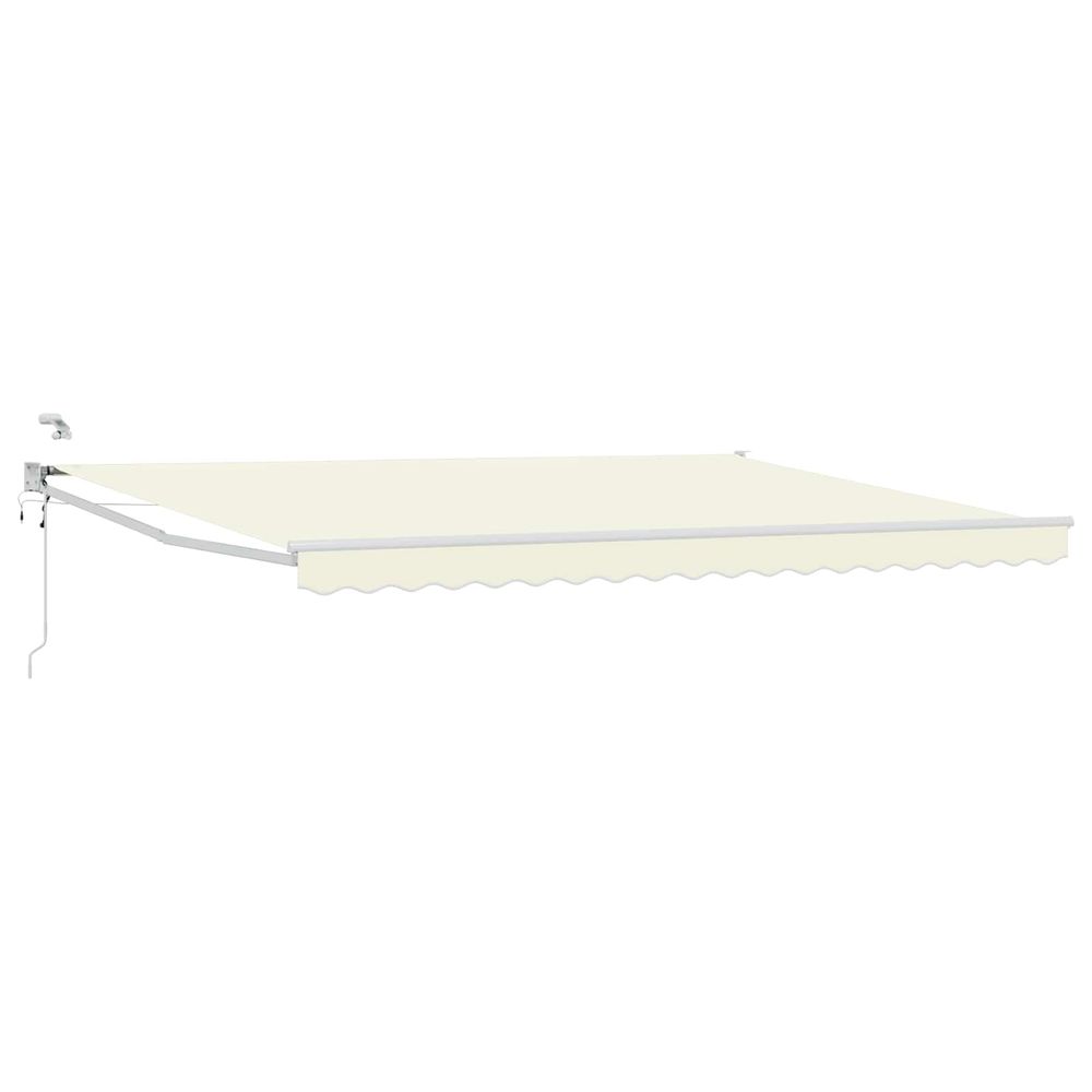 Auvent rétractable électrique crème 5 x 3 m