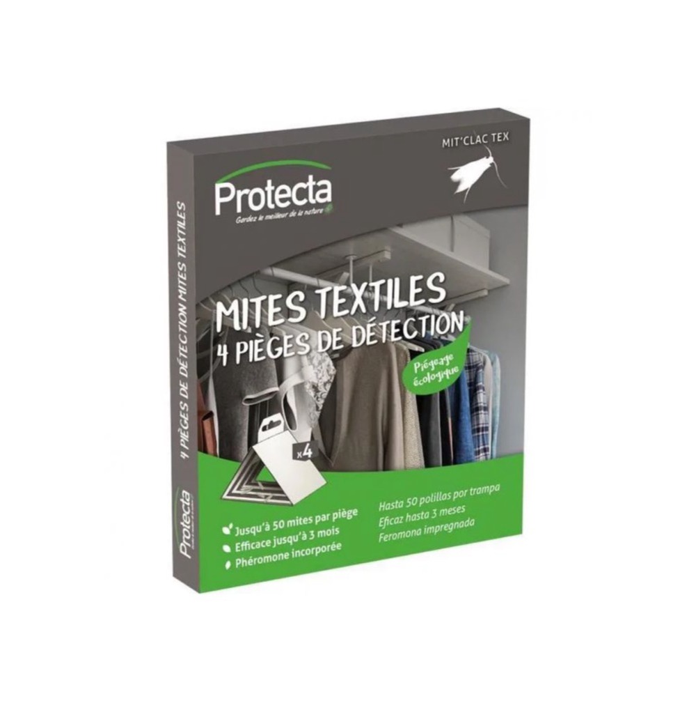 4 pièges de détection de mites textiles