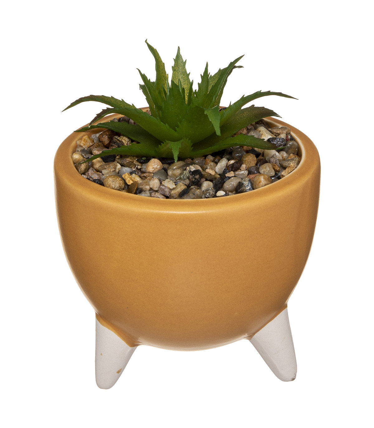 Petite plante artificielle pot sur pied en céramique d 8 cm