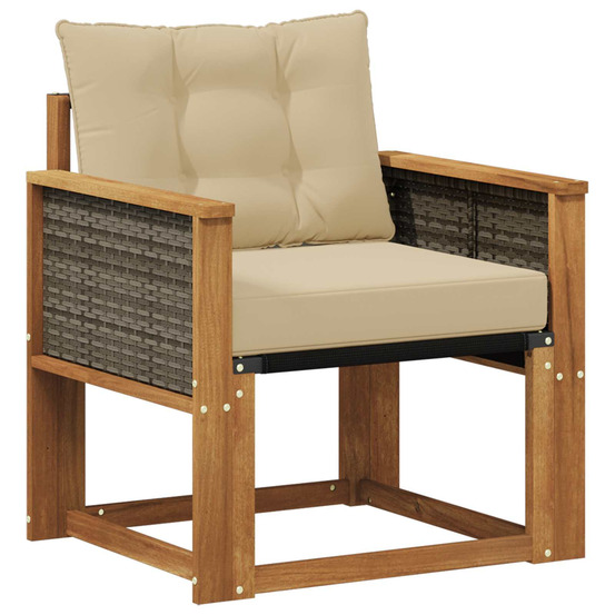 Sofa de milieu extérieur bois d'acacia massif naturel