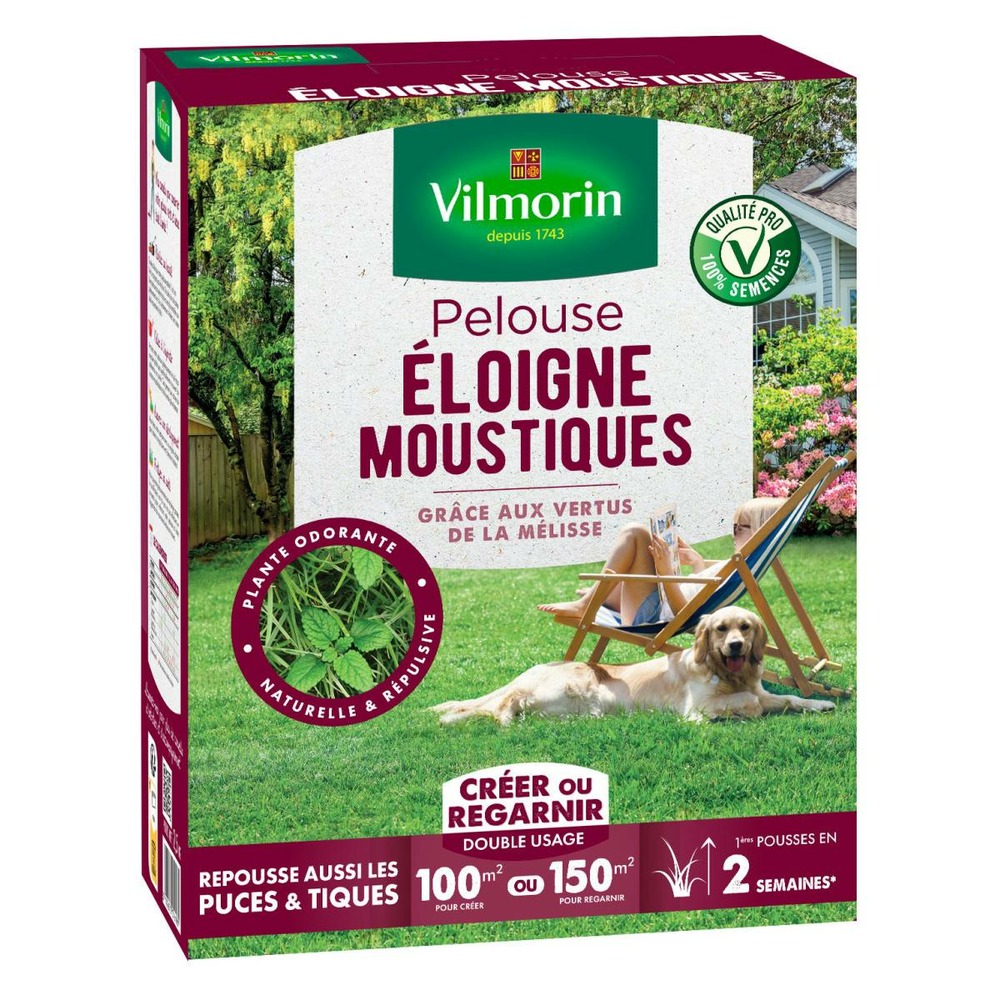Pelouse anti-moustiques 2,5 kg : votre allié pour un jardin paisible