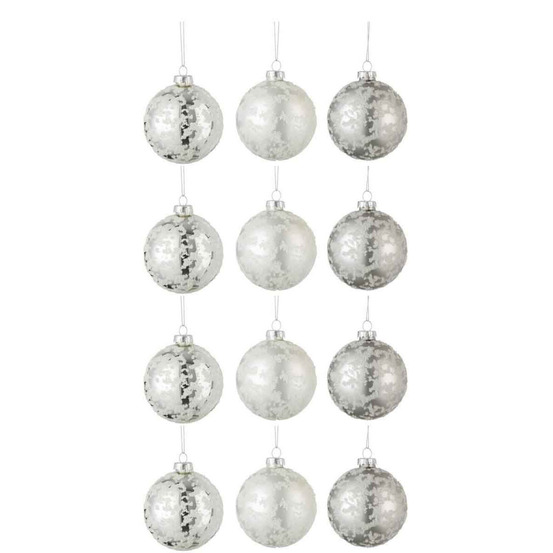Lot de 12 boules de noël