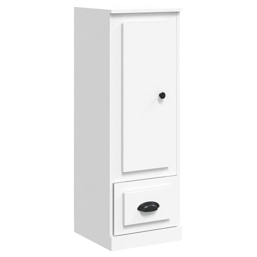 Buffet bahut commode armoire meuble de rangement organisateur cuisine salle de séjour salon haut 36 x 35,5 x 103,5 cm bois d'