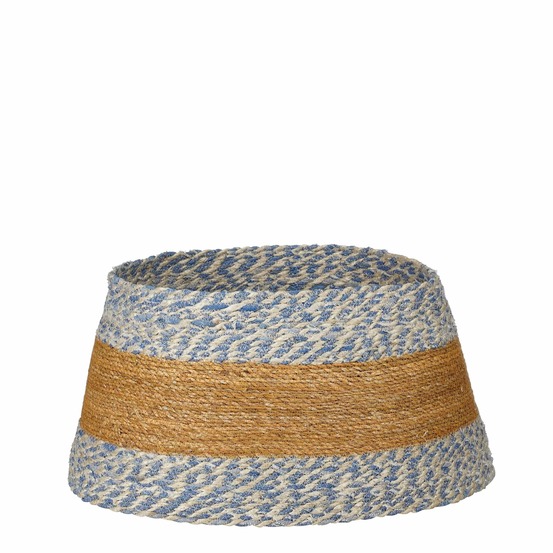 House of seasons jupe de sapin de noël - h26 x ø50 cm - bleu