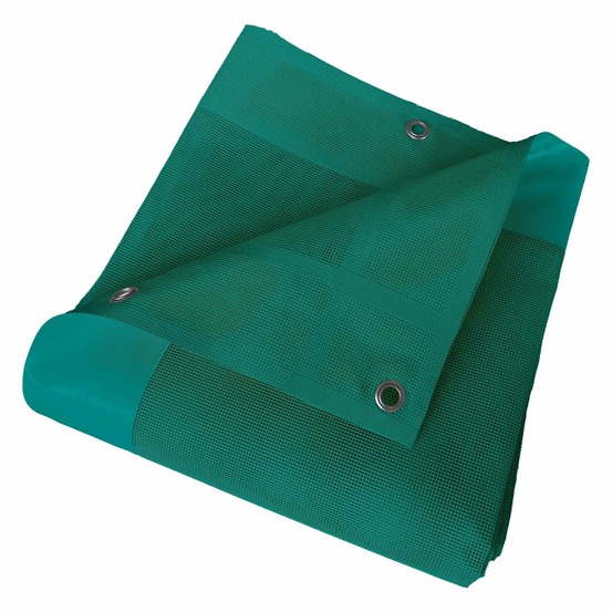 Bâche carport micro-perforée tecplast mp460cp 2,5x3 m - verte - garantie 5 ans