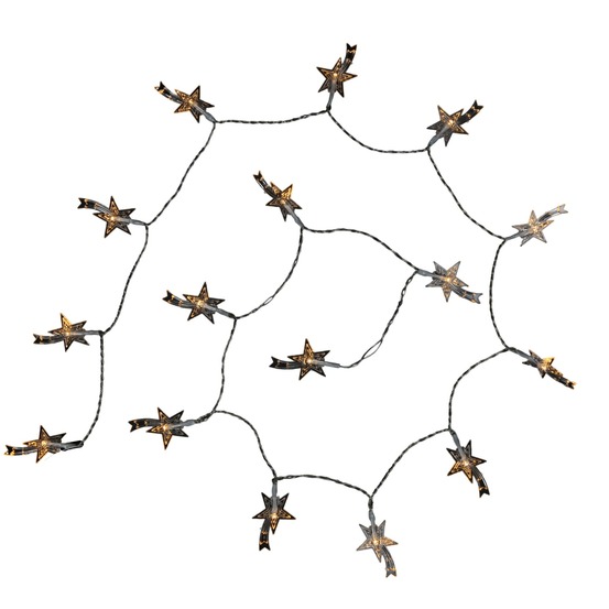 Guirlande électrique exterieur 40 etoiles filantes blanc chaud