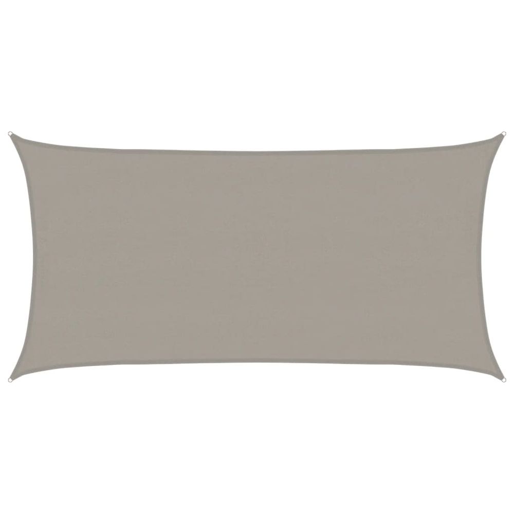 Voile d'ombrage 160 g/m² rectangulaire gris clair 4x7 m pehd