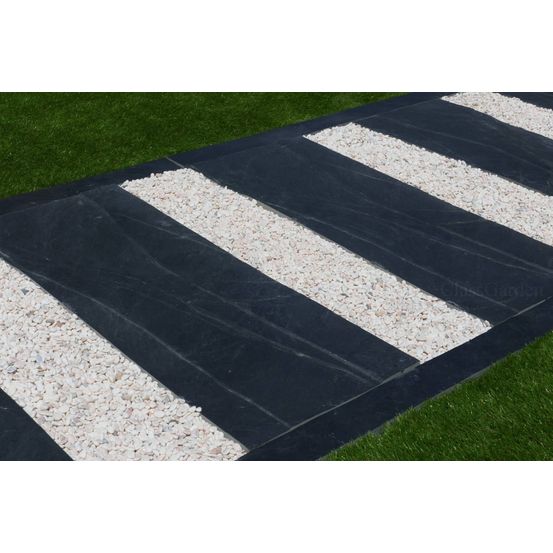 Pas japonais ardoise rect 80x50 - pack 18