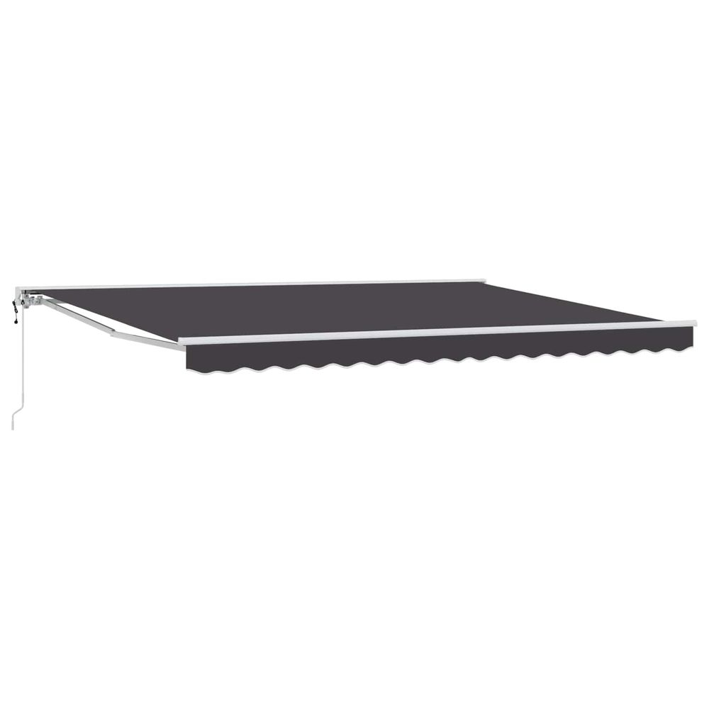Auvent rétractable électrique anthracite 5 x 3 m