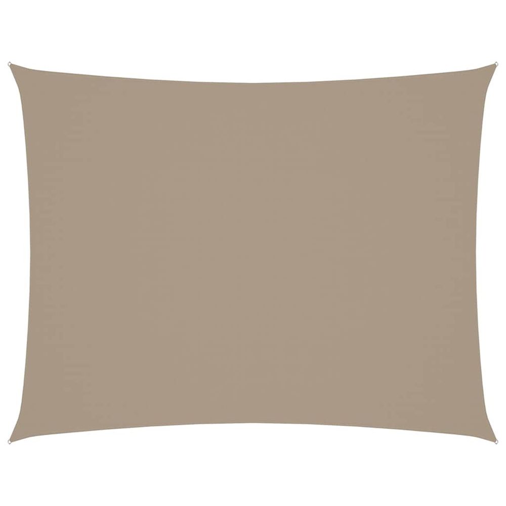 Voile de parasol tissu oxford rectangulaire 2x3,5 m taupe