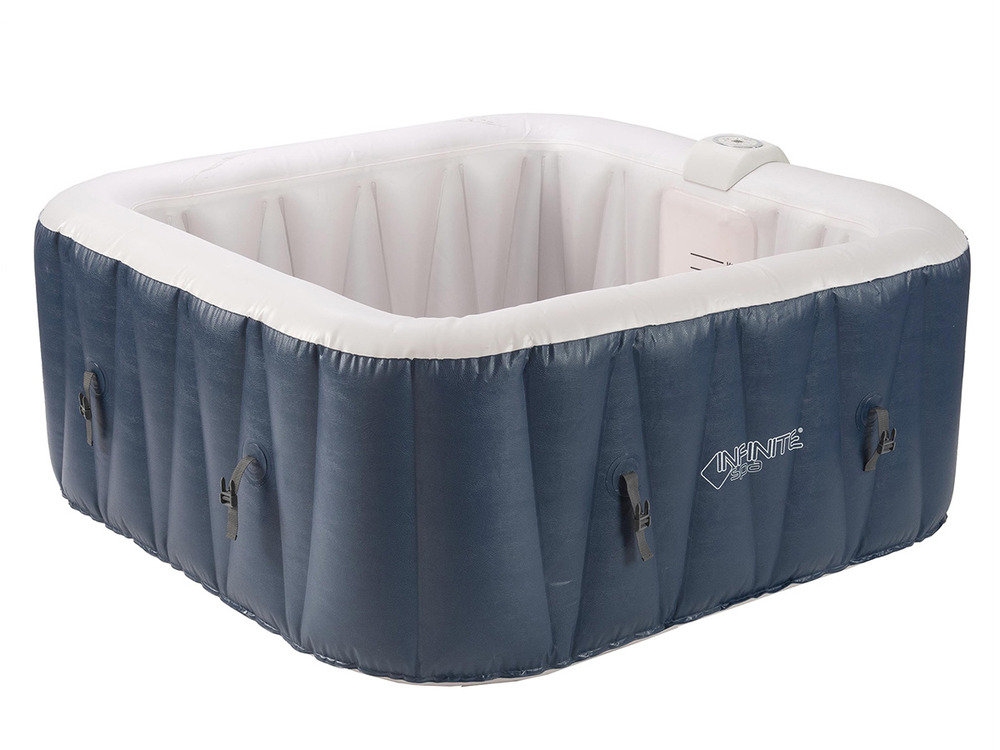 Spa gonflable champion carré bulles 6 places + accessoires offerts