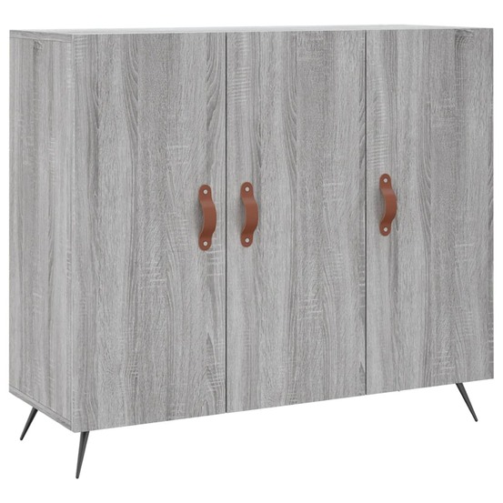 Buffet bahut commode armoire meuble de rangement organisateur cuisine salle de séjour salon sonoma 90 x 34 x 80 cm bois d'ing