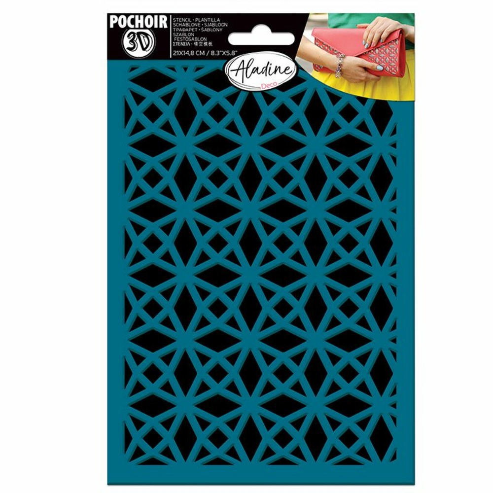 Pochoir 3d - géométrique 2