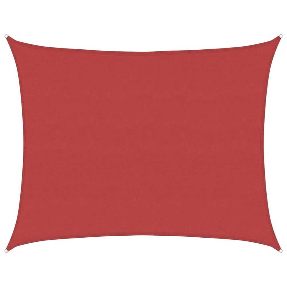 Voile d'ombrage 160 g/m² rouge 6x7 m pehd