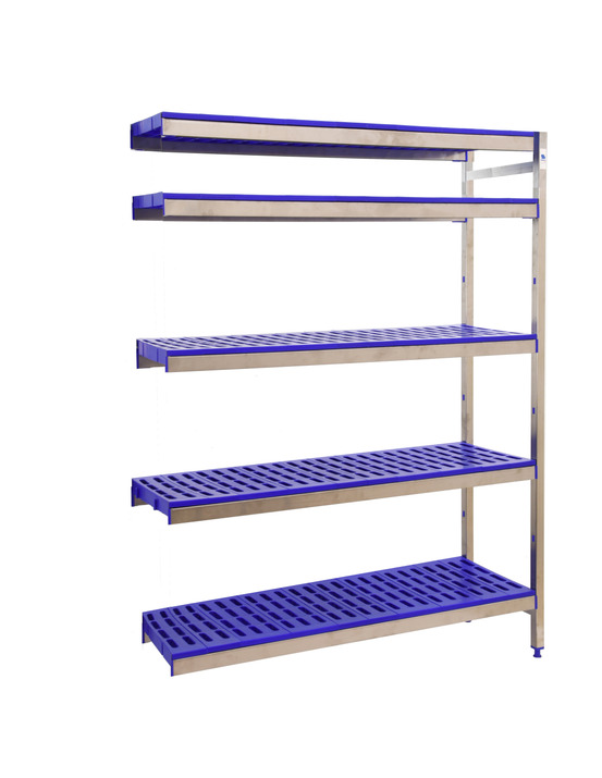 Etagère sans vis simoninox aditiooranl 5pp/2000x1660x400 a.inox/bleu 2000x1660x400 - simonrack