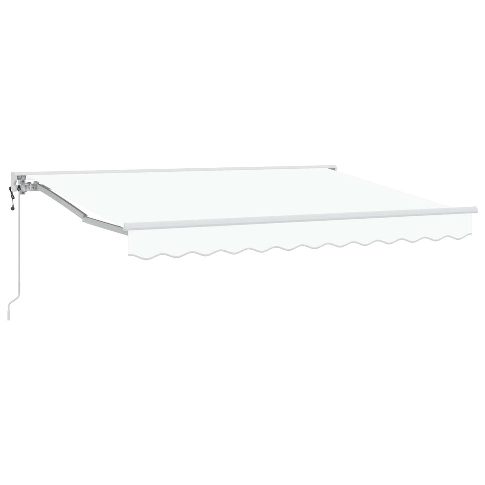 Auvent rétractable électrique blanc 3,5 x 2,5 m