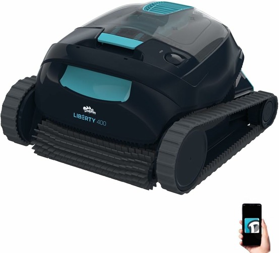 Robot electrique de piscine sans fil connecté - fond, parois et ligne d'eau - liberty 400