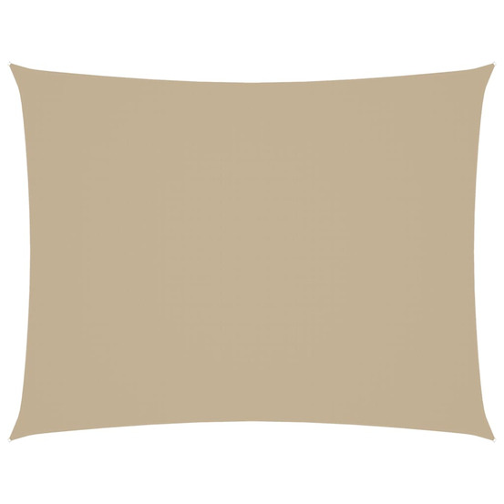 Voile de parasol tissu oxford rectangulaire 3,5x5 m beige