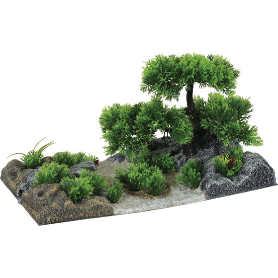 Décor complet pour aquarium 35 cm landscape arbre